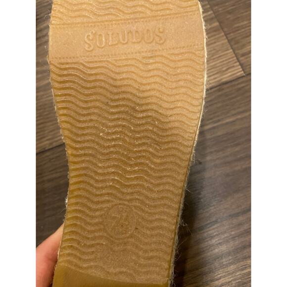 NWOT SOLUDOS all you need is love Espadrille flat sz: 7.5 - Picture 5 of 6